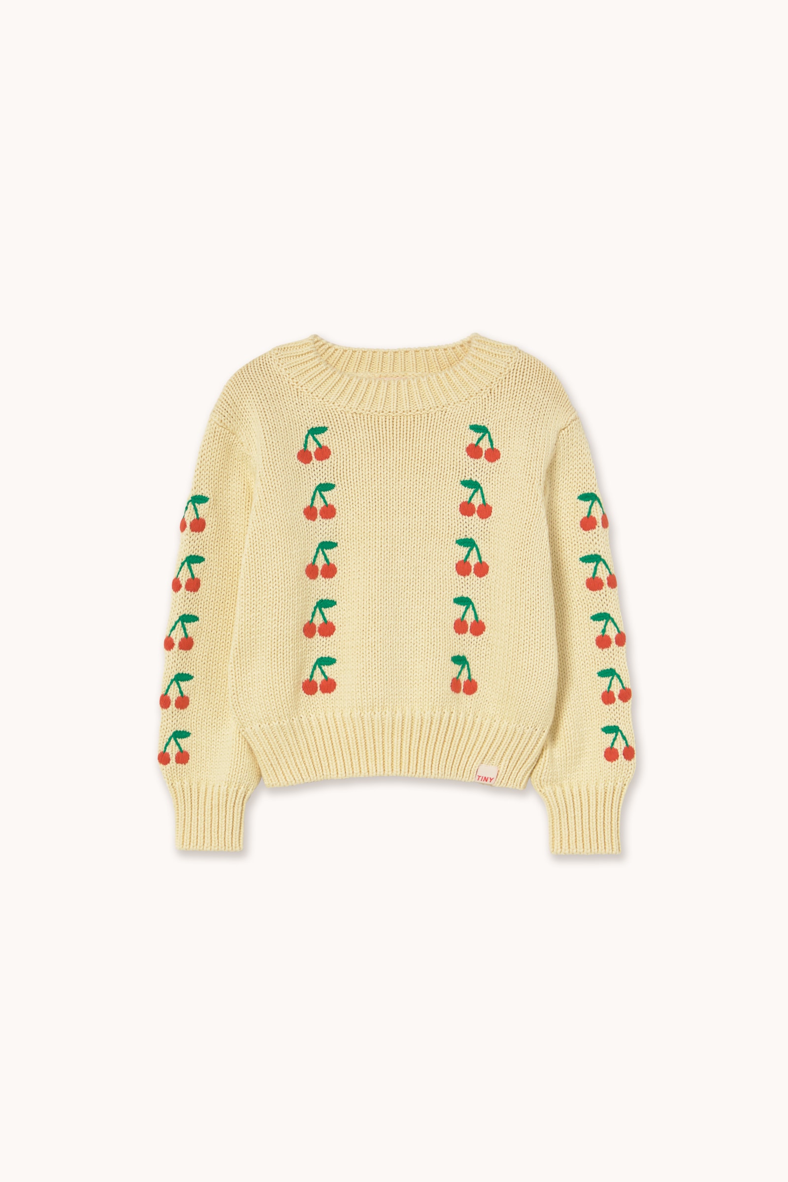 Mini Cherries Sweater Dusty Yellow 