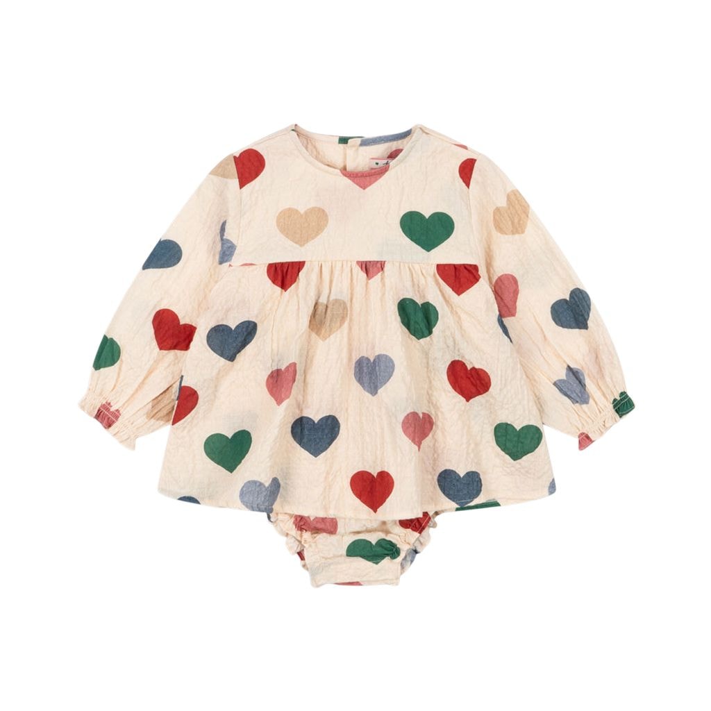 Elin Romper Bon Coeur Colore Frappe