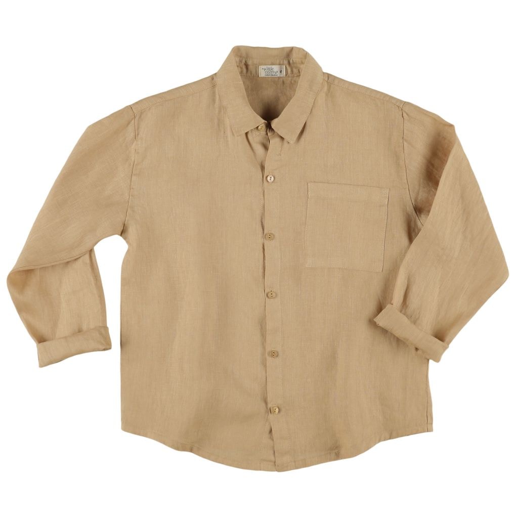 Henry Linen Shirt Beige