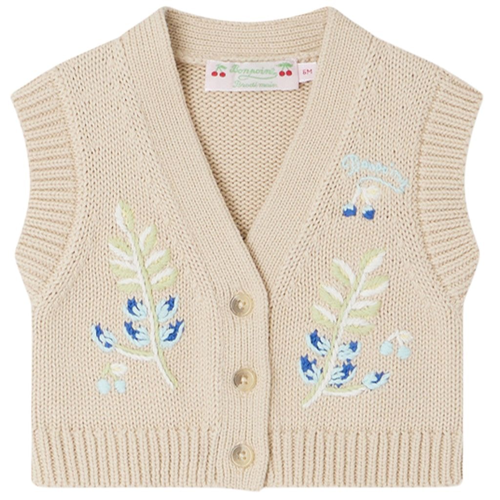 Ficiana Knitted Vest Beige