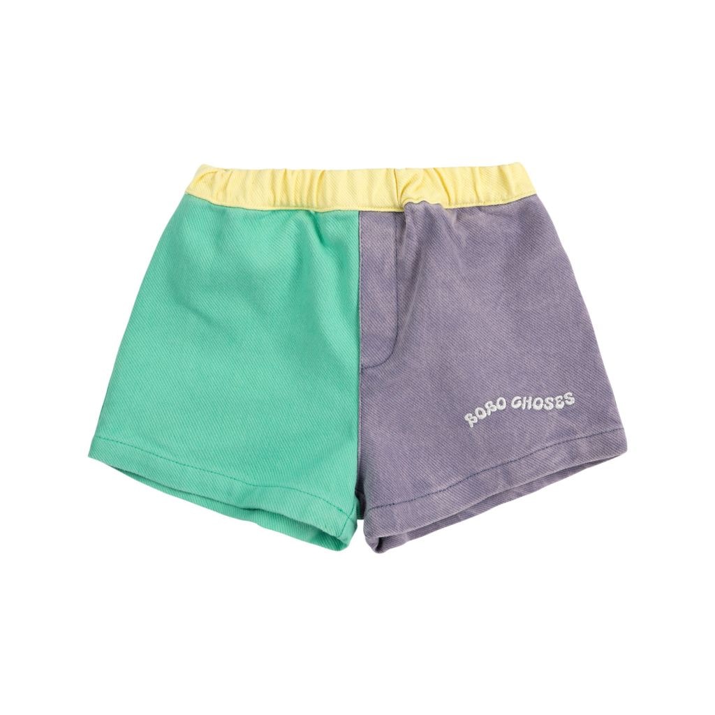 Color Block Woven Shorts Multicolor