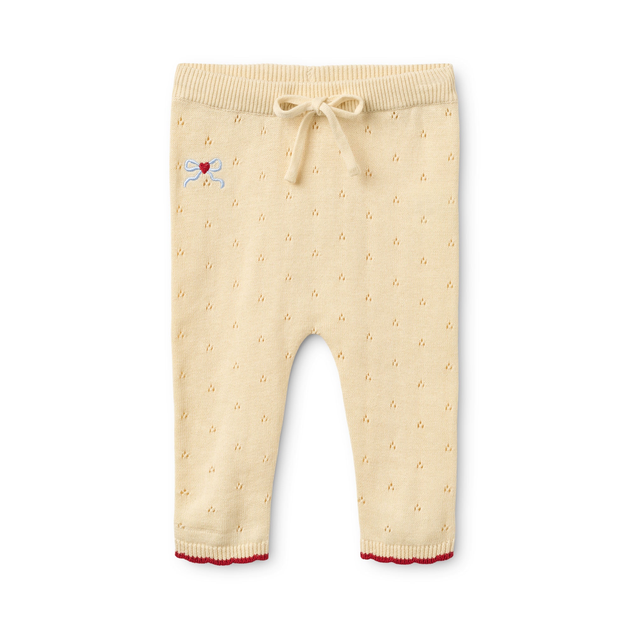 Kaya Pointelle Byxor Soft White 