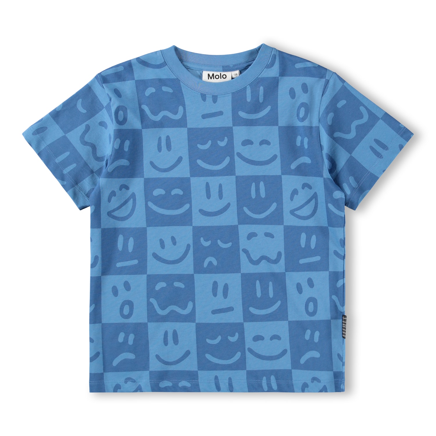 GOTS Riley T-paita Vibe Checks Blu 