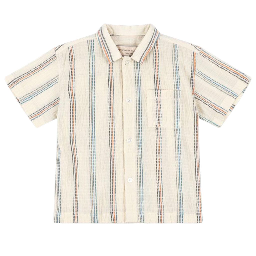 GOTS Vincent Short-Sleeved Shirt Antique White