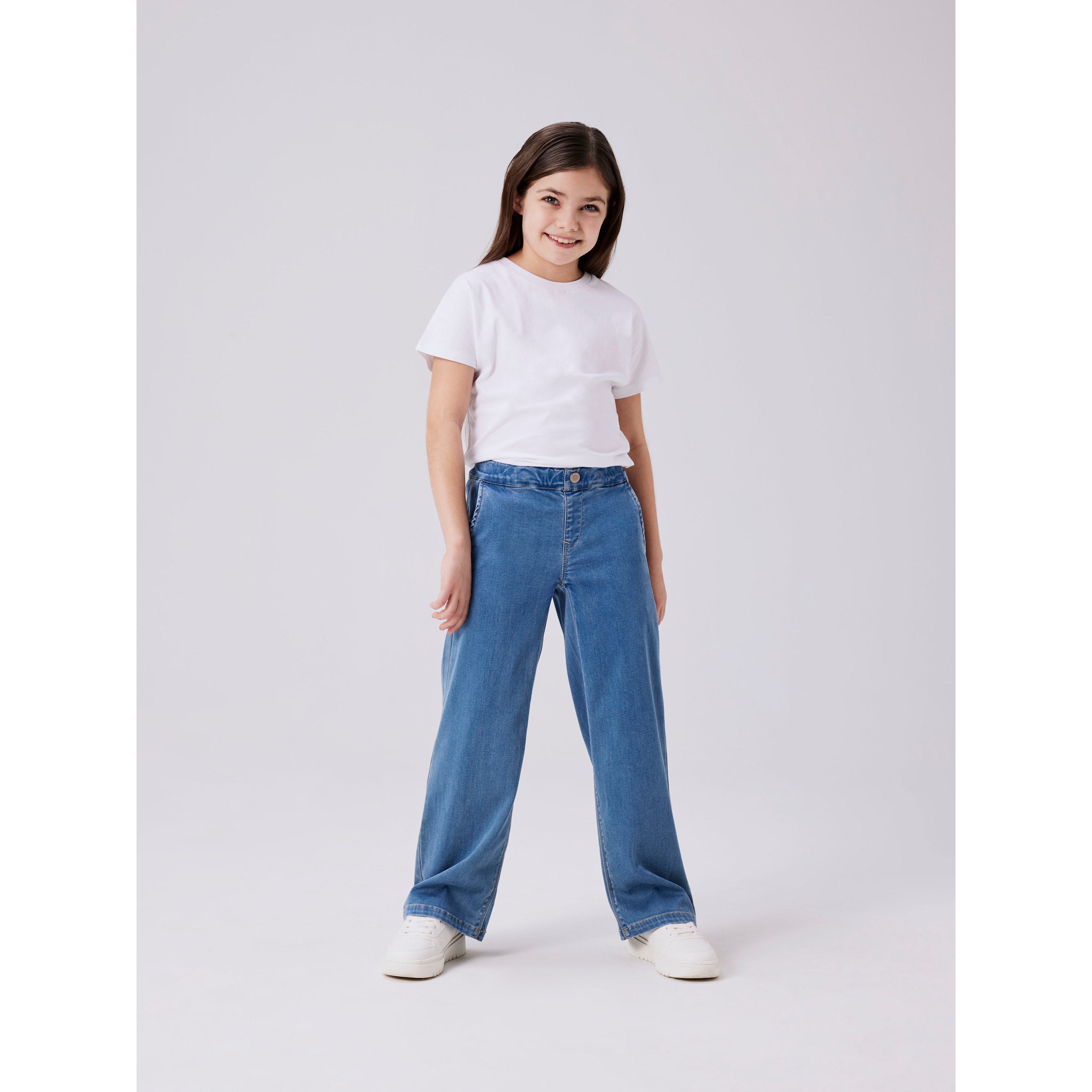 Salli Wide Jeans Light Blue Denim