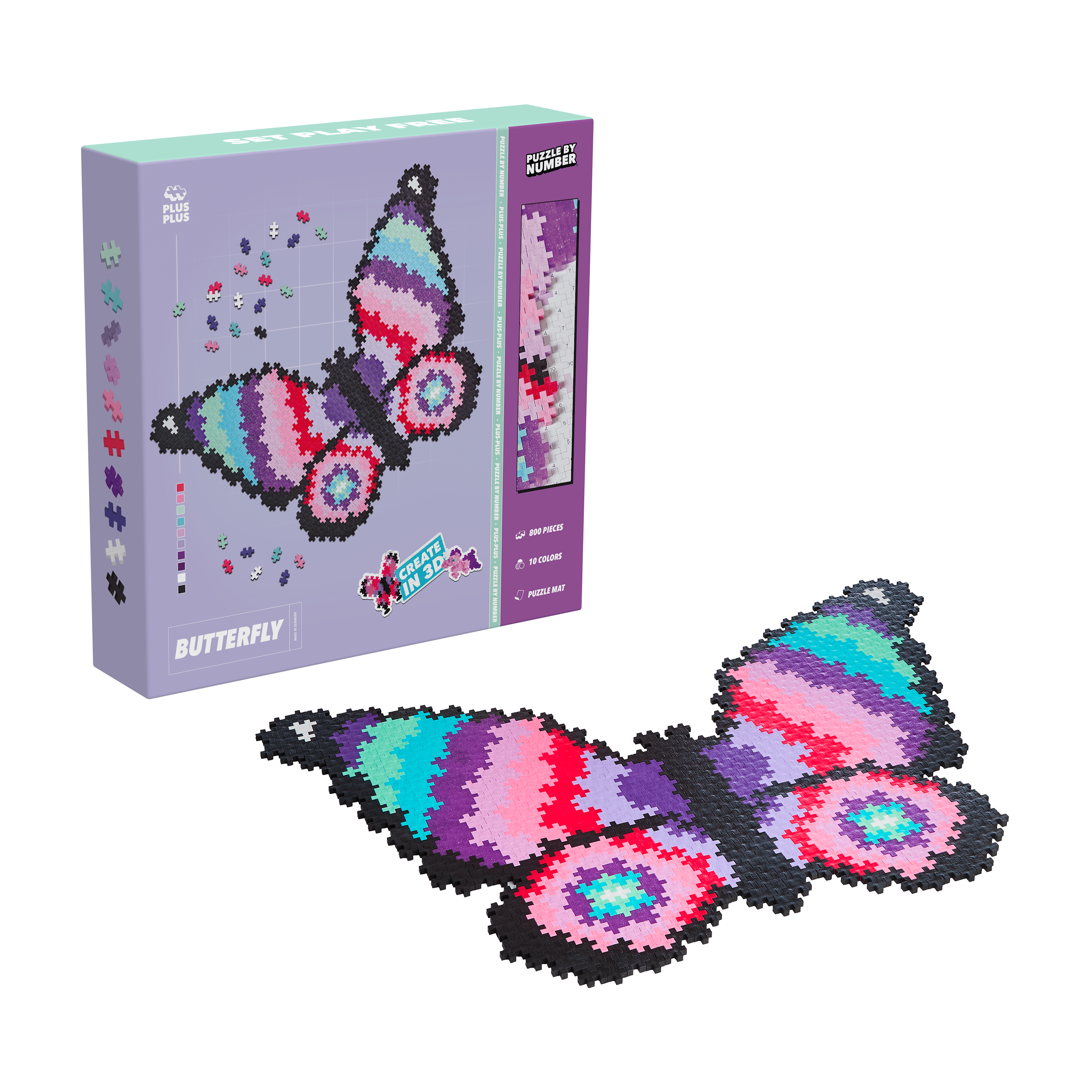 Puzzle By Number Butterfly Rakennussarja