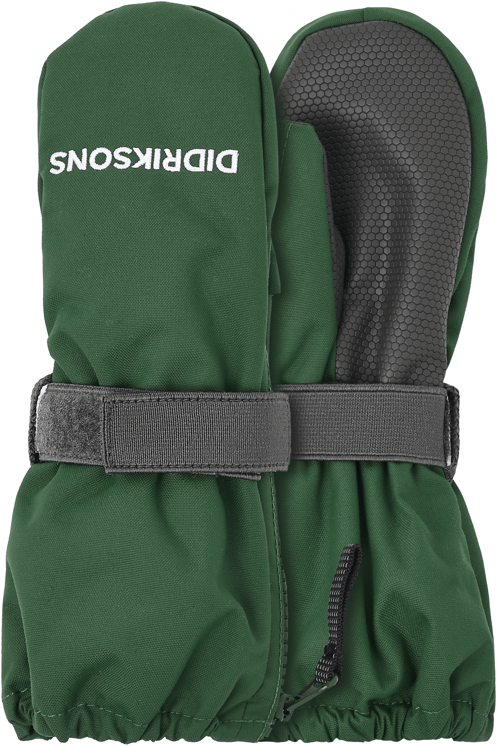 Biggles 8 Zip Mittens Pine Green