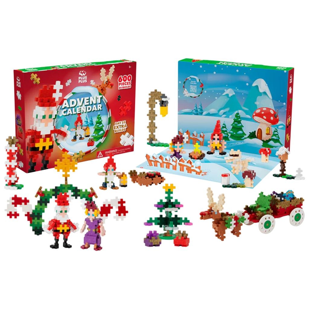 Plus-Plus Adventskalender - Santas World Red