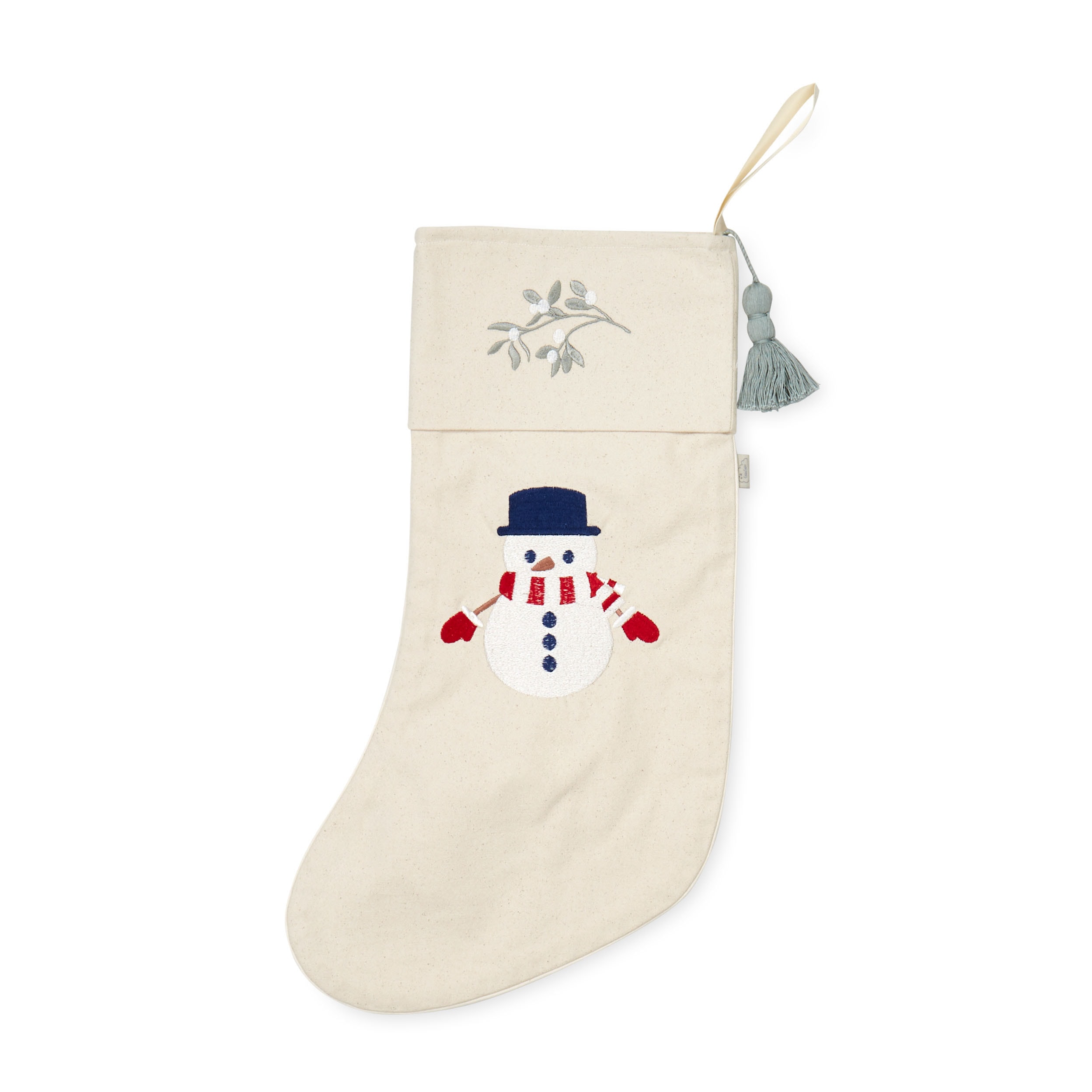 GOTS Christmas Stocking Snowman 
