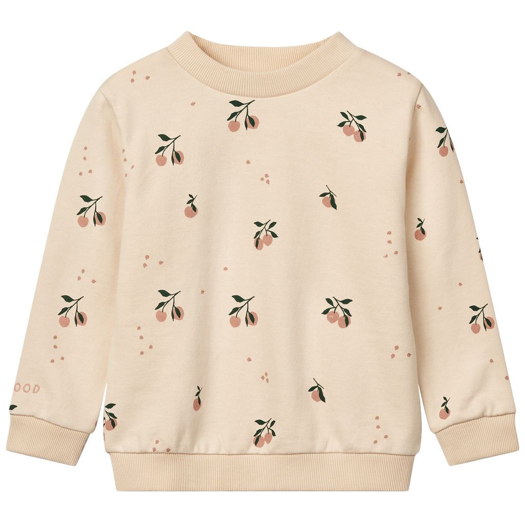 GOTS Thora Sweatshirt Peach Sea Shell