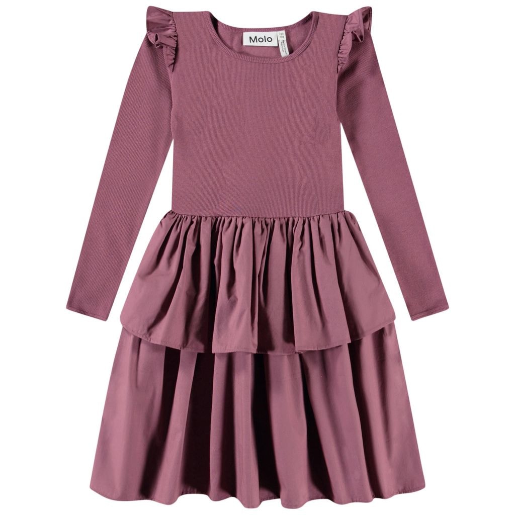 Cathi Long-Sleeved Dress Tulip