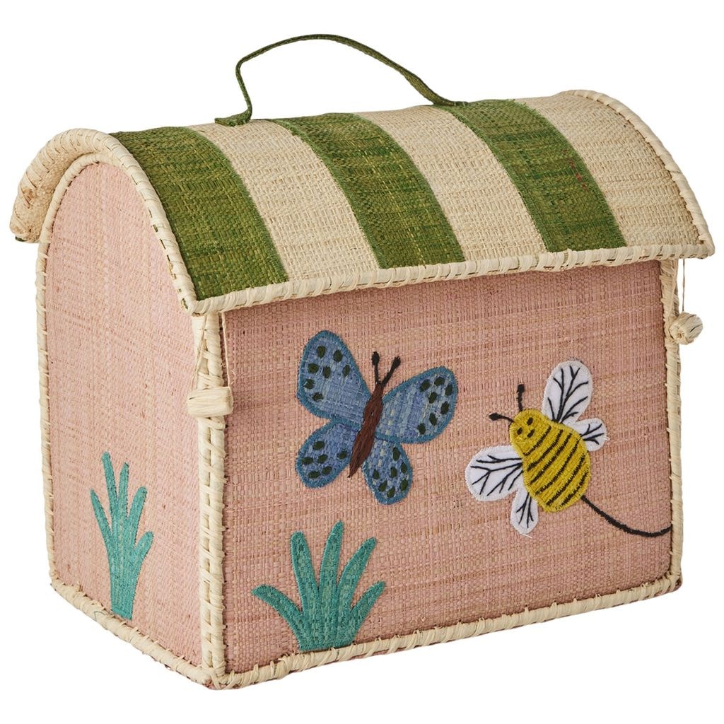 Butterfly Liten Husformed Kurv Lyserosa