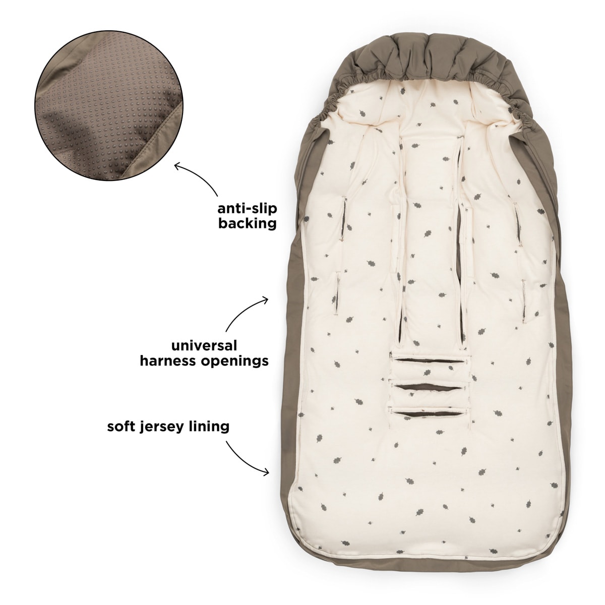 Footmuff Winter Taupe
