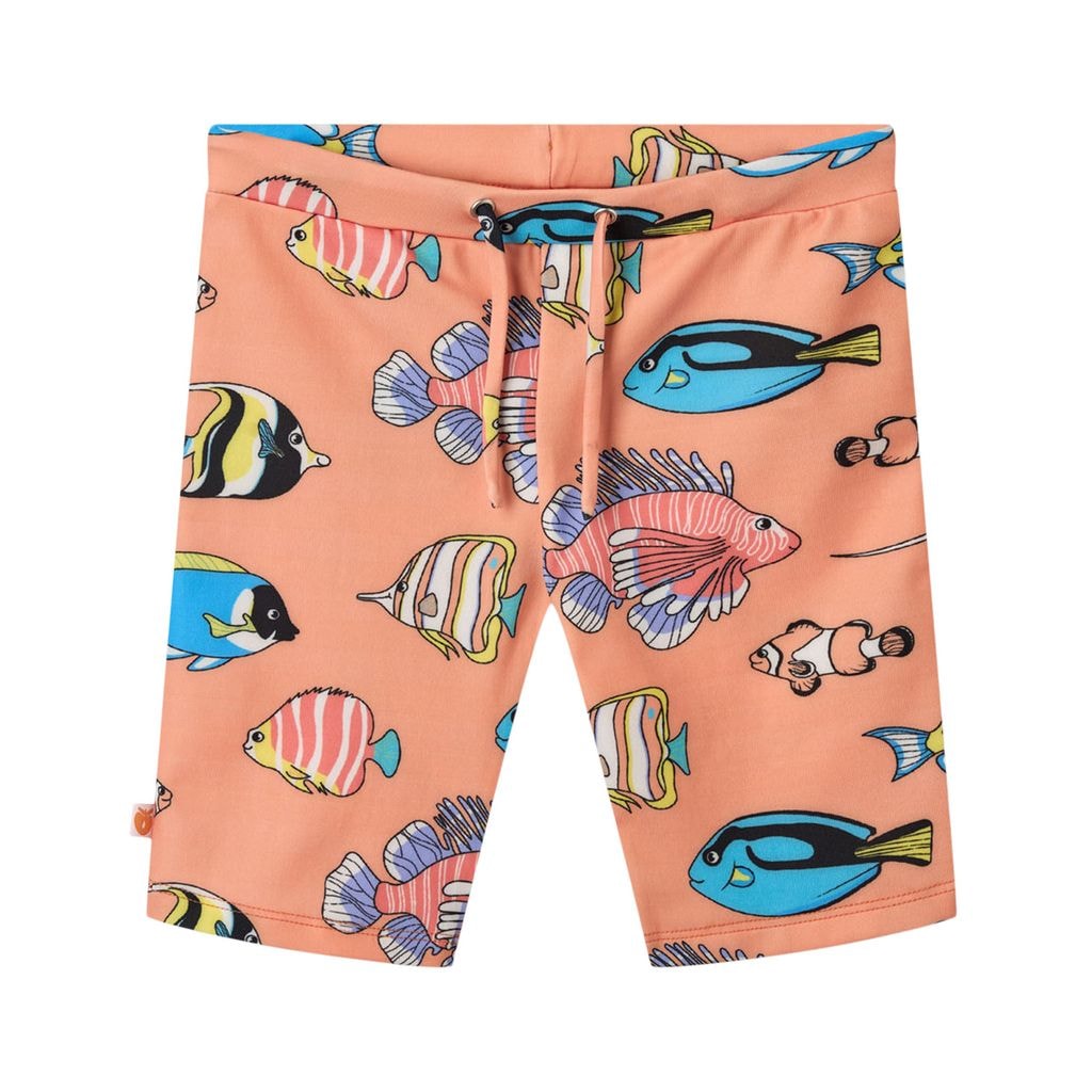 Fish Swimming Trunks Papaya