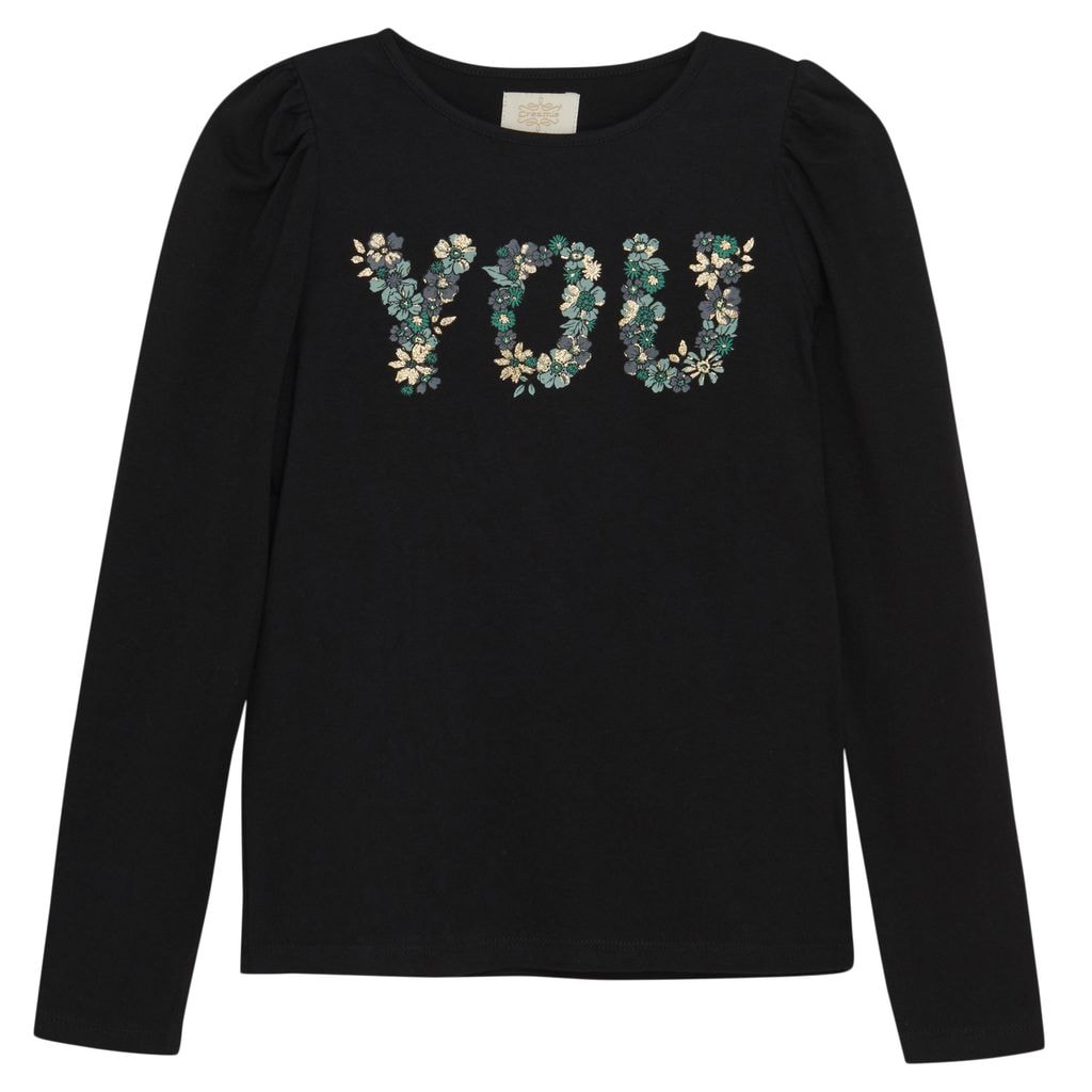 T-shirt LS Black Langærmet T-shirt i klassisk black