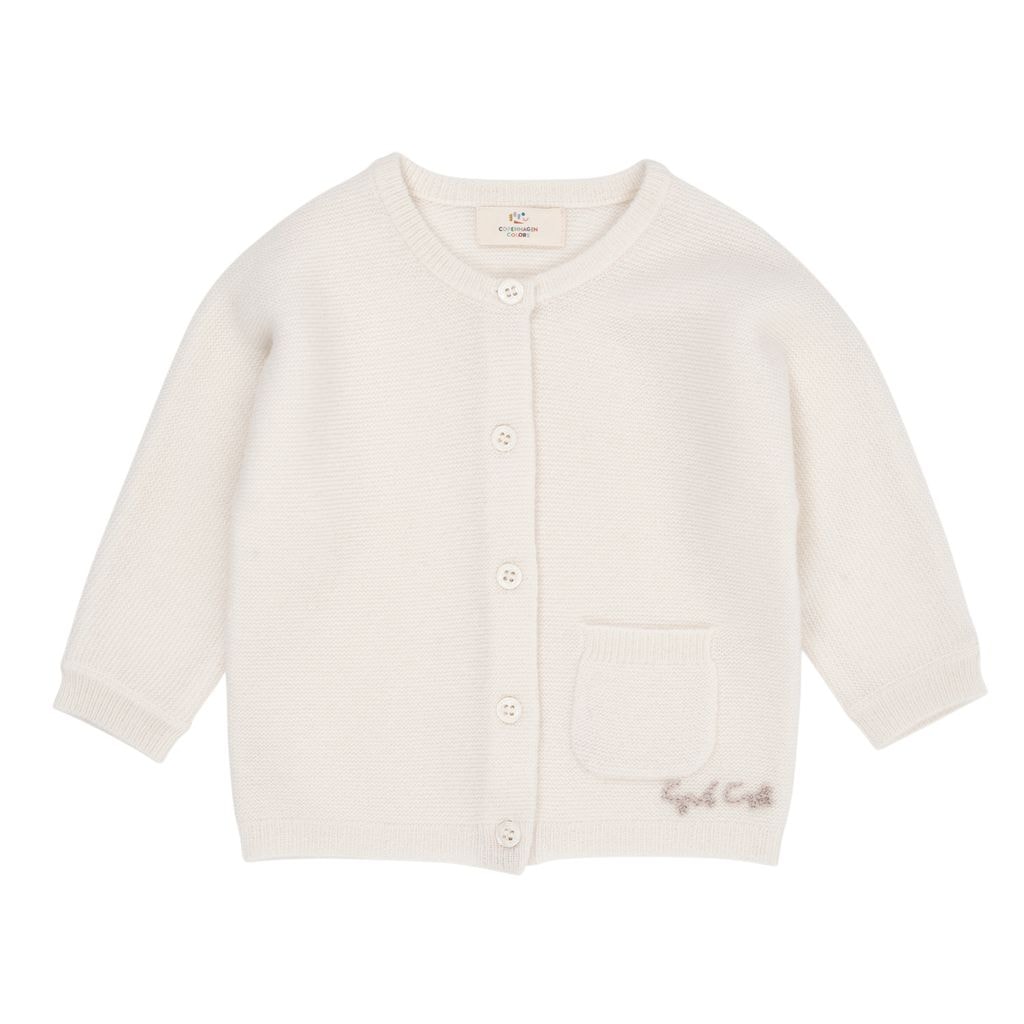 Cashmere Classic Baby Cardigan Cream