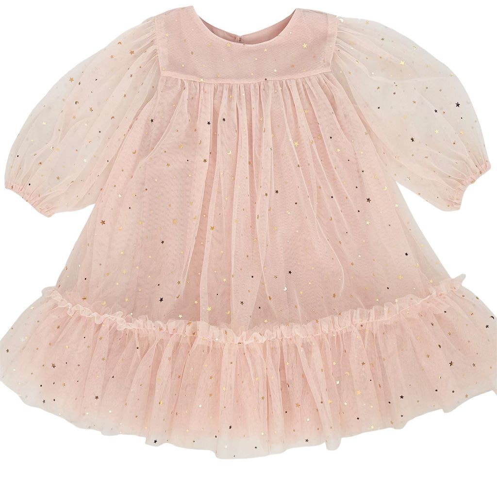 Empress Star Print Tulle Dress Ballet Pink