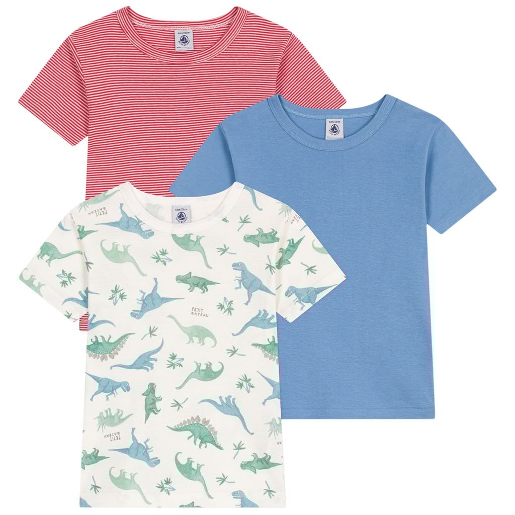 3-Pack Cotton T-Shirts Aloevera Marshmallow