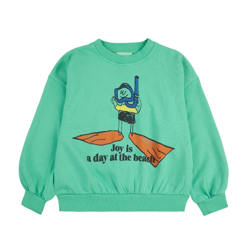 Day At The Beach Sweatshirt Light Green