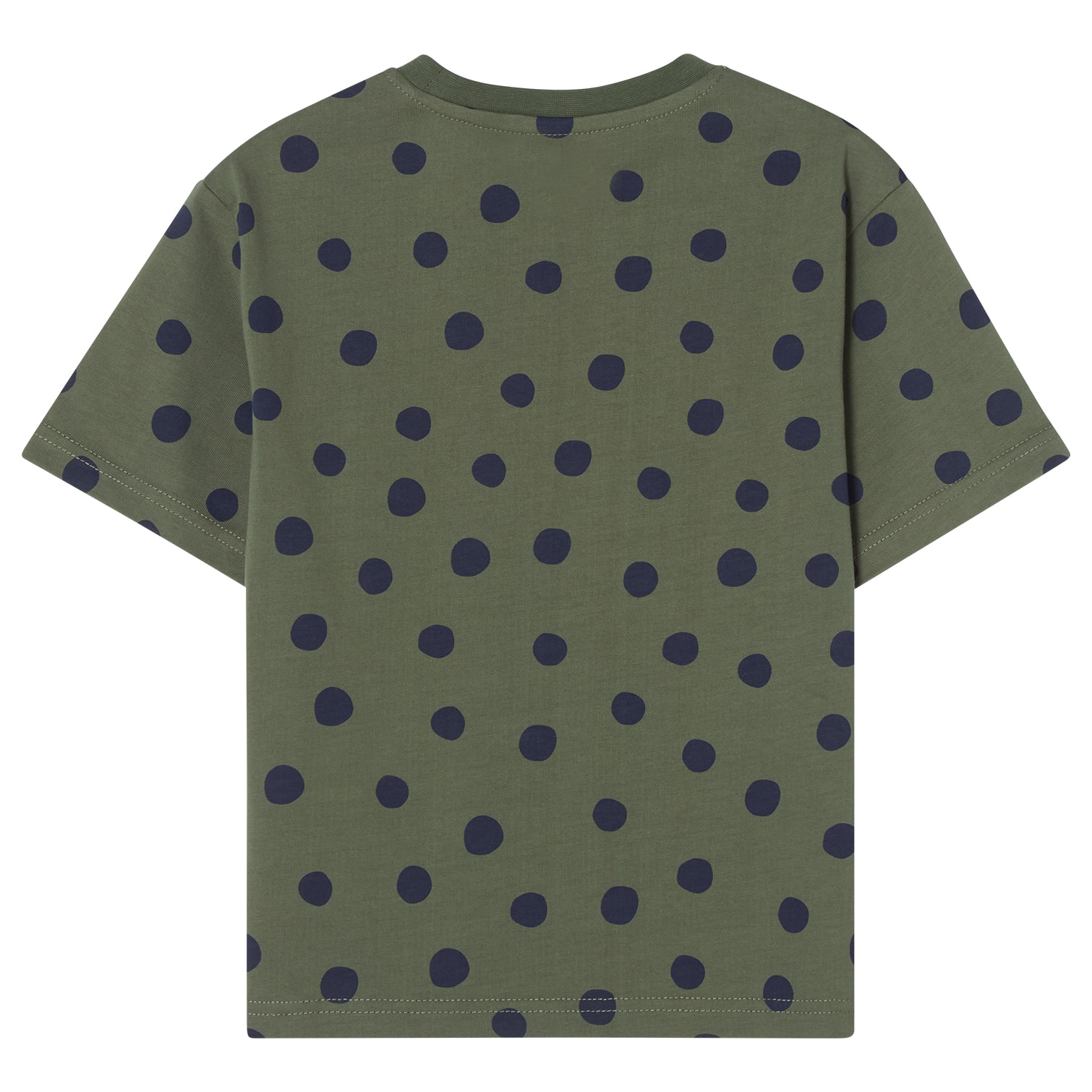 Granada SS T-Shirt Heavy Cotton Forest Green Dots