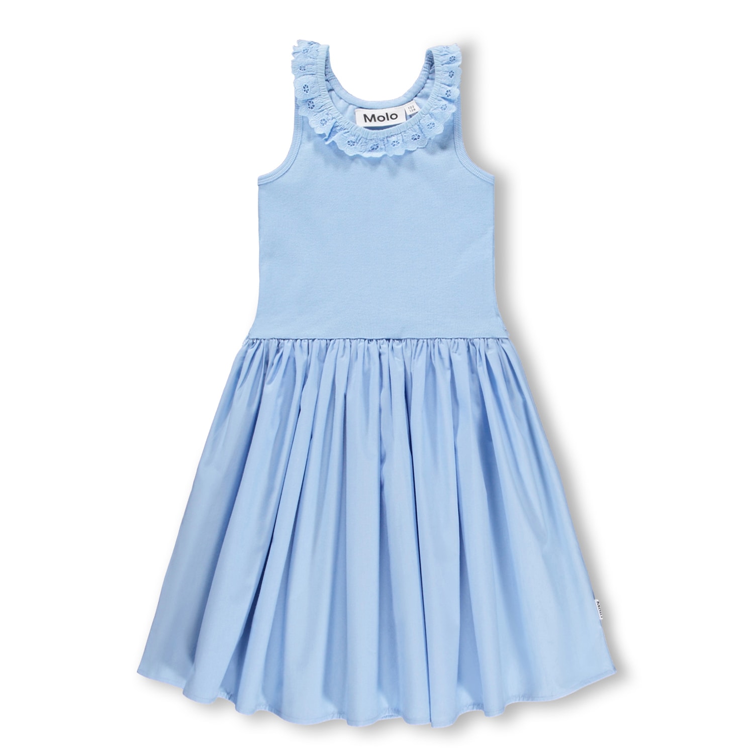 GOTS Croco Dress Sparkling Sea 