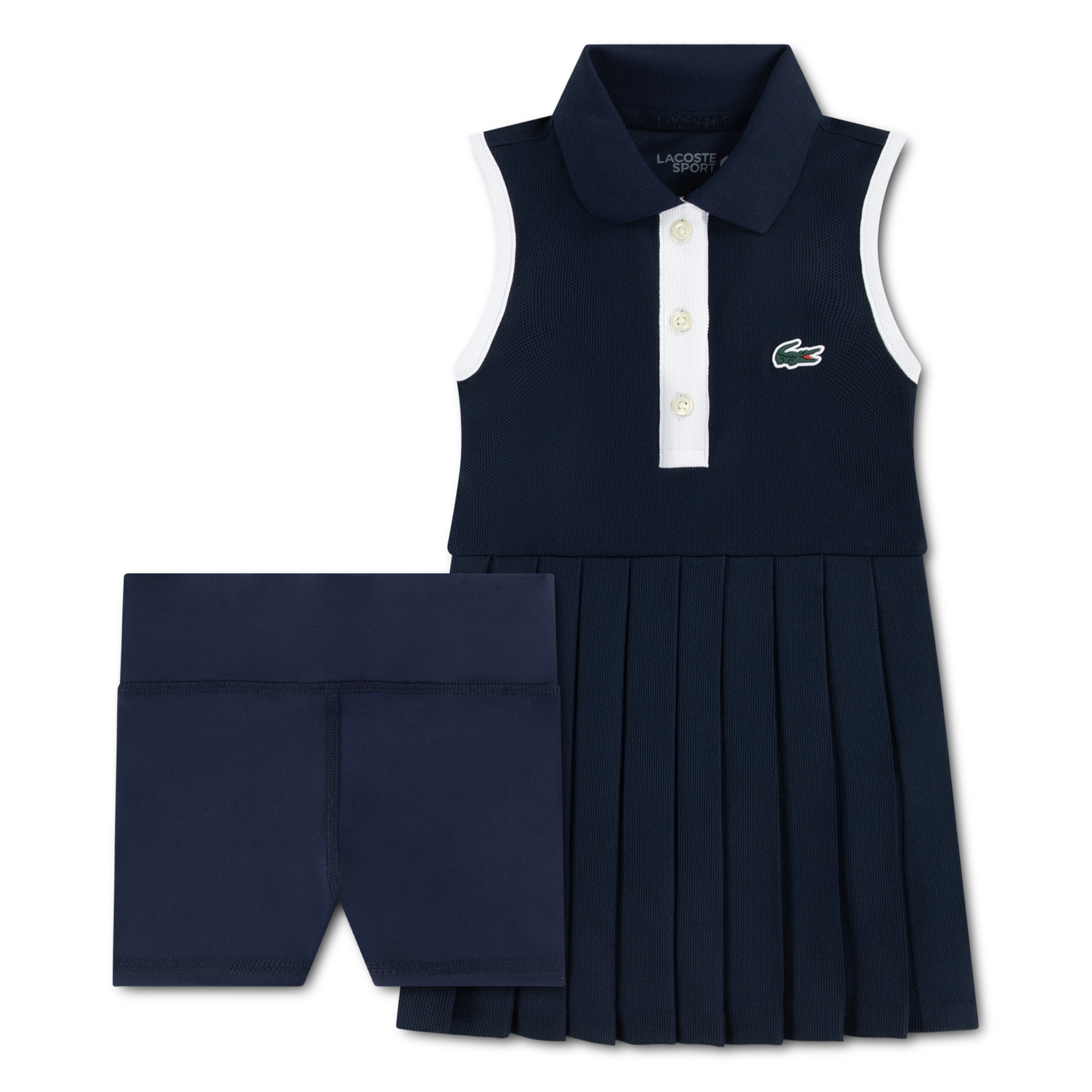 Heritage Pique Tennis Dress Marine 