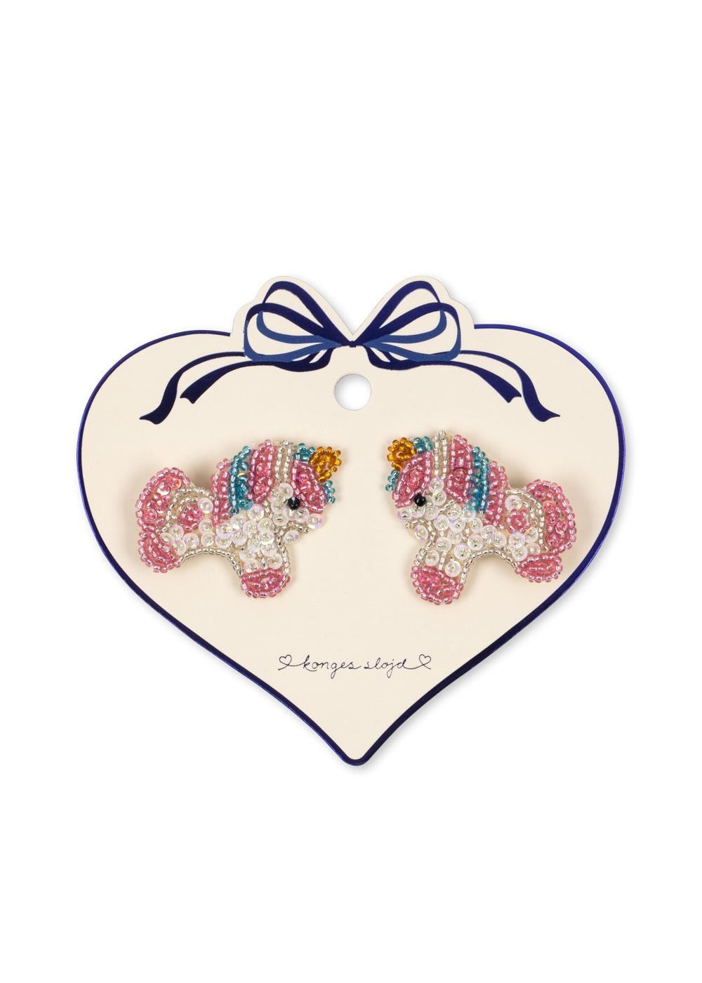 2 Pack Unicorn Beaded Hair Clips Unicorn