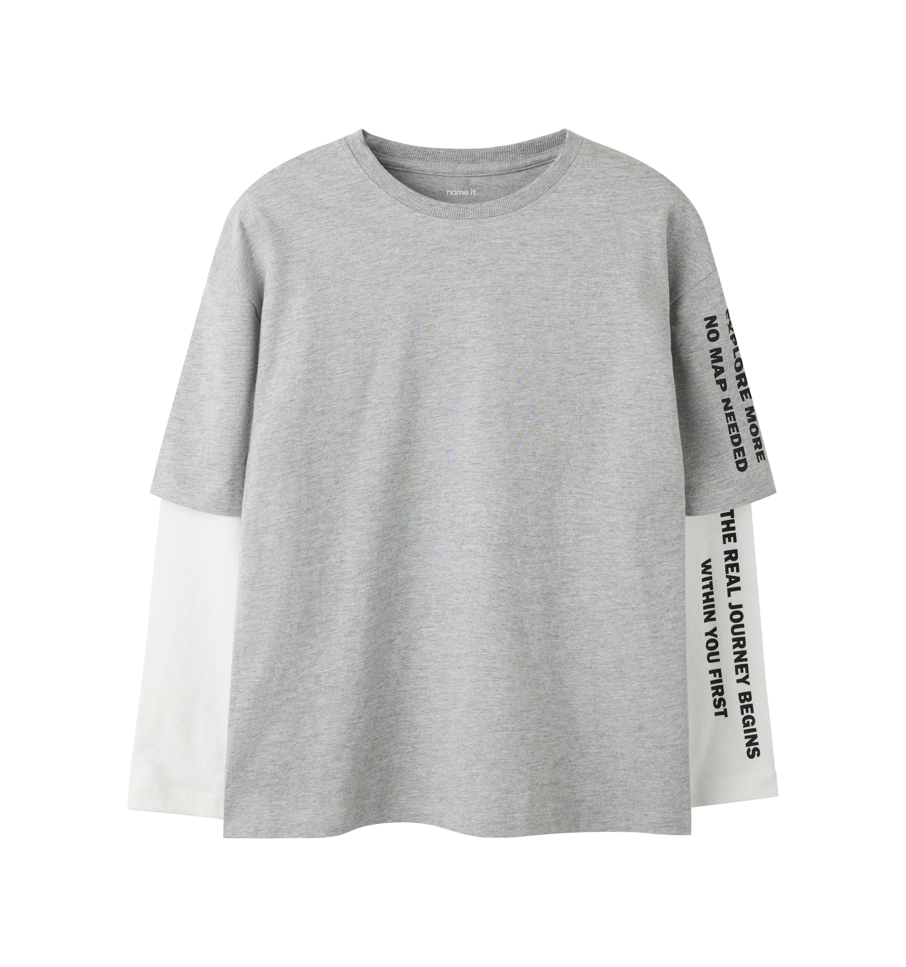 Långärmad T-shirt Grey Melange