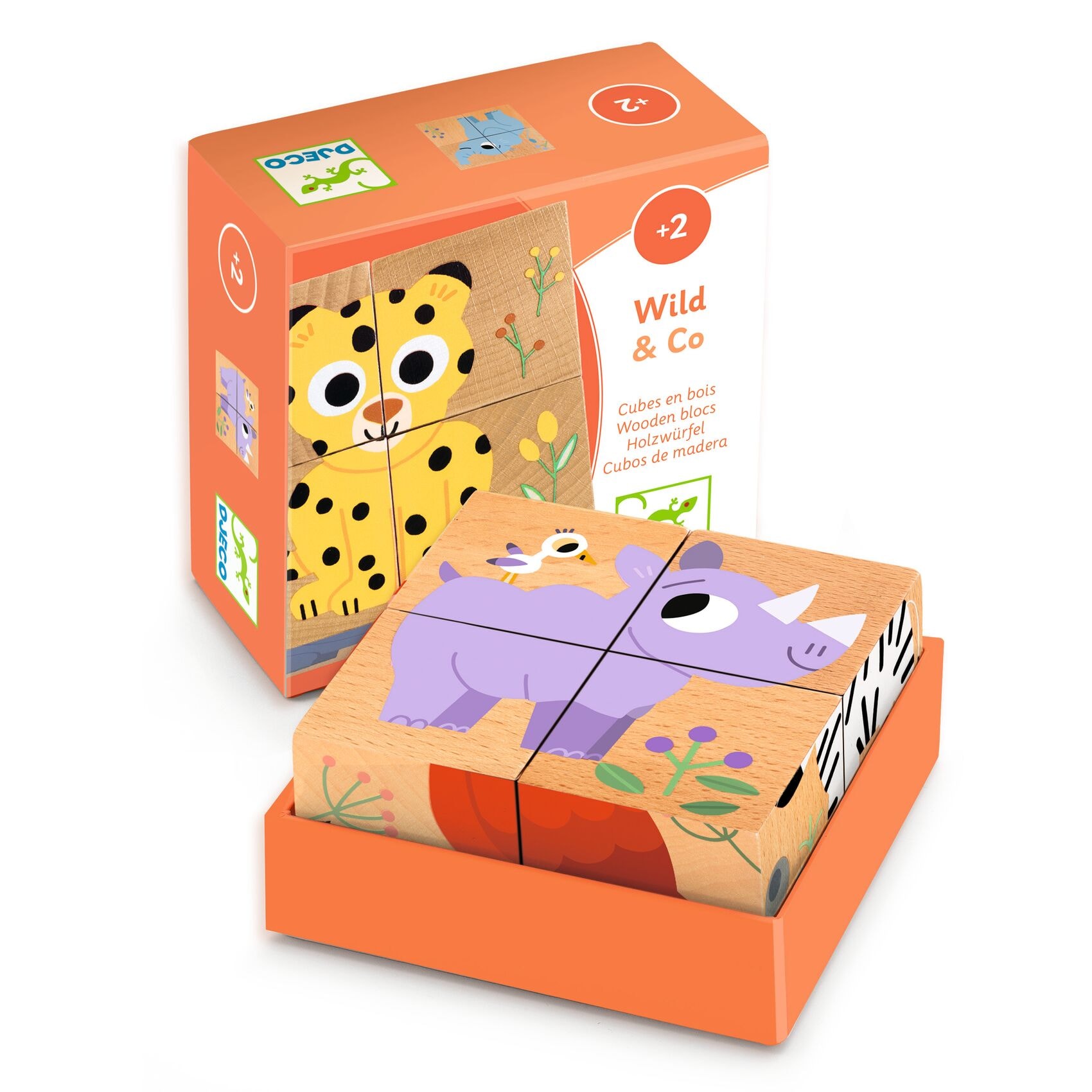 Wild & Co 4-Cube Block Puzzle 