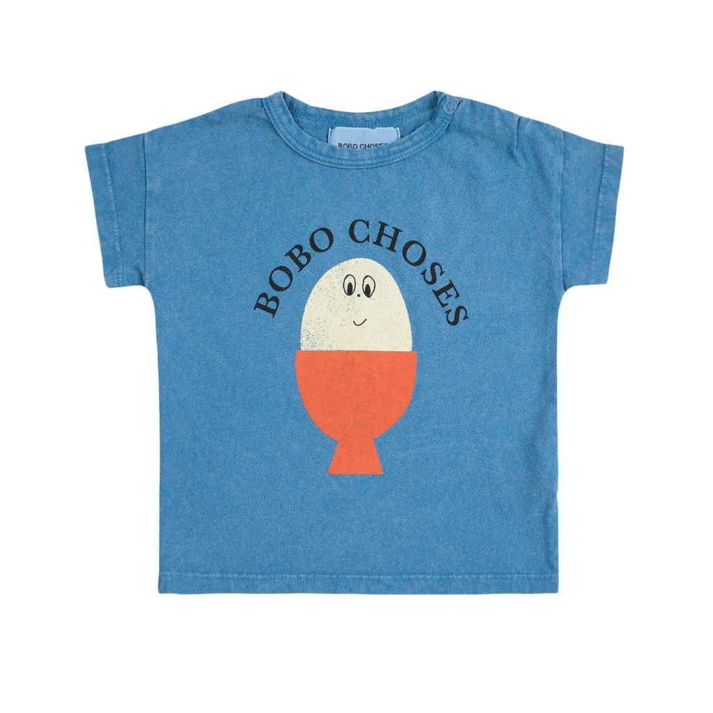 Morning Egg Baby T-Shirt Blue