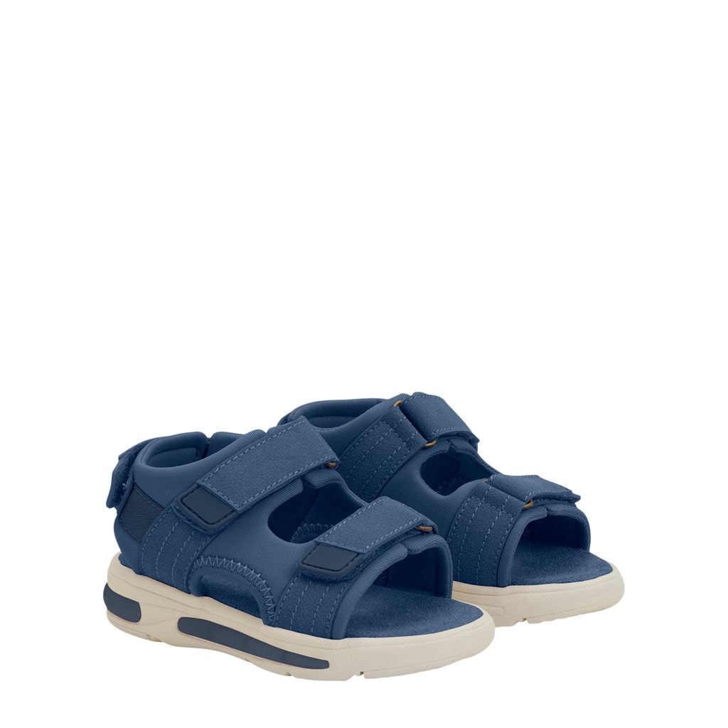 Velcro Sandaler Med Lys Vintage Indigo