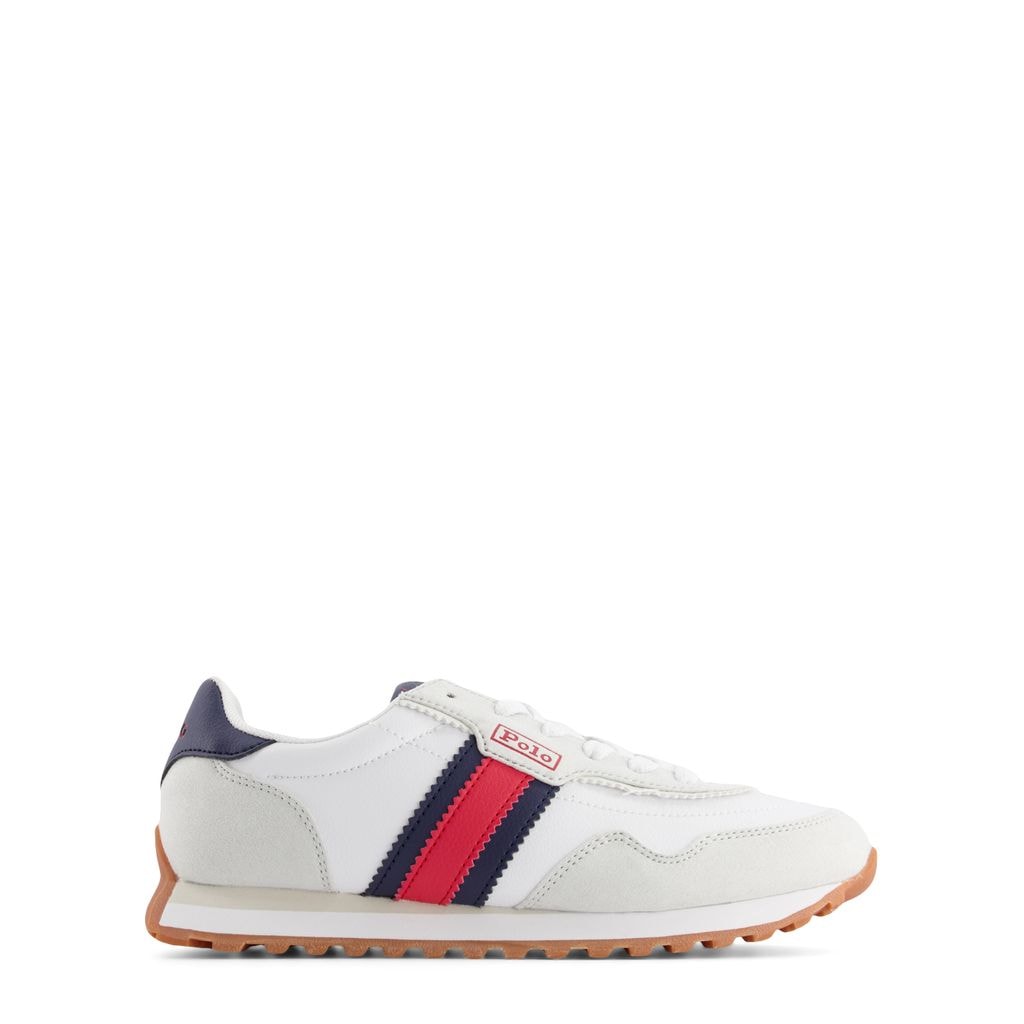 Train 89 Sneakers White Tumbled/Grey Microsuede/Navy w/ Red PP