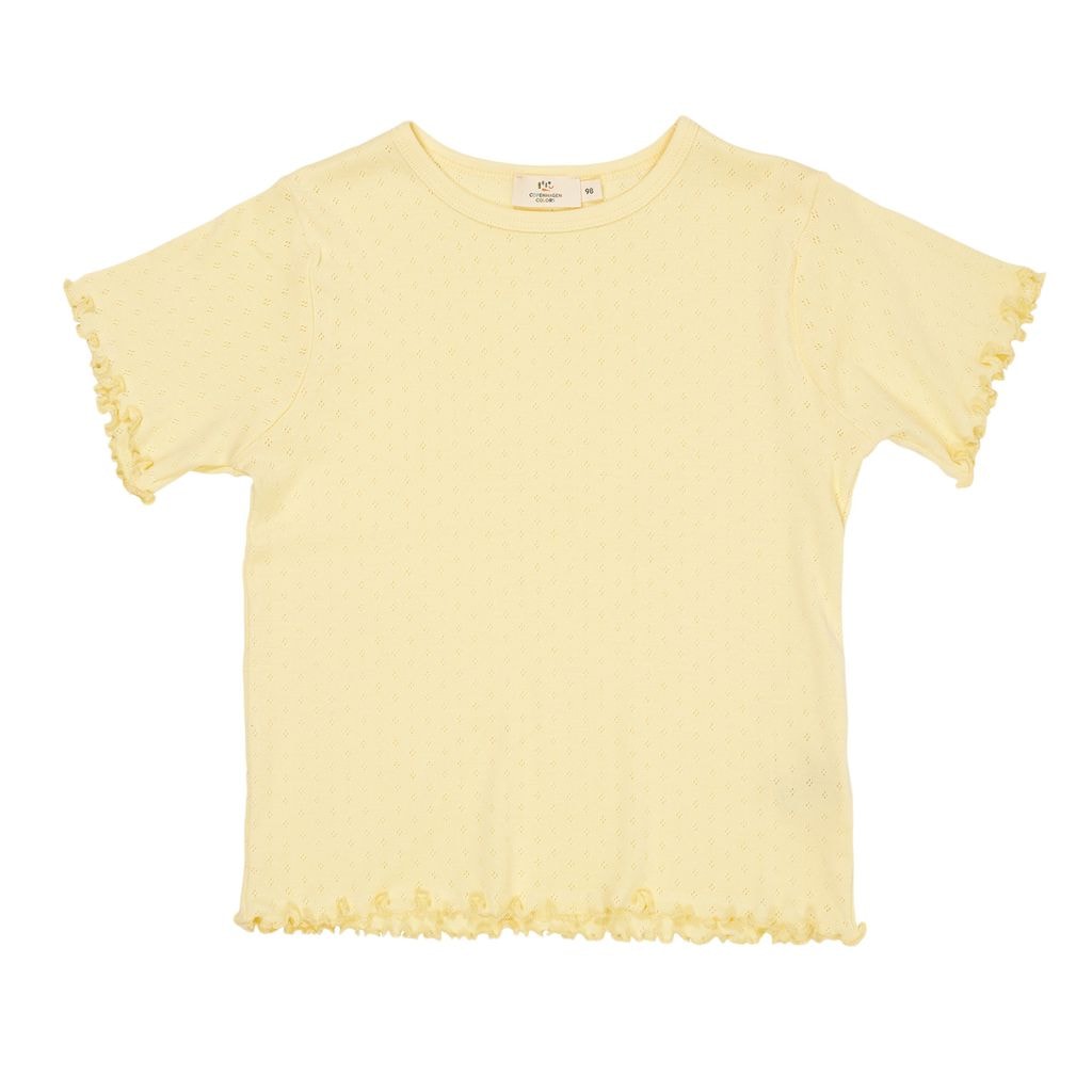 Summer Pointelle T-Shirt Light Yellow