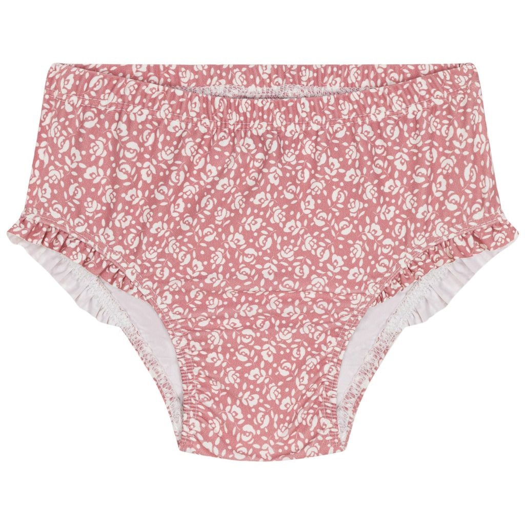Floral Bikini Bottom Pink