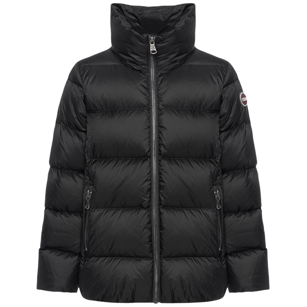 Girls Down Jacket Black/Dark Steel
