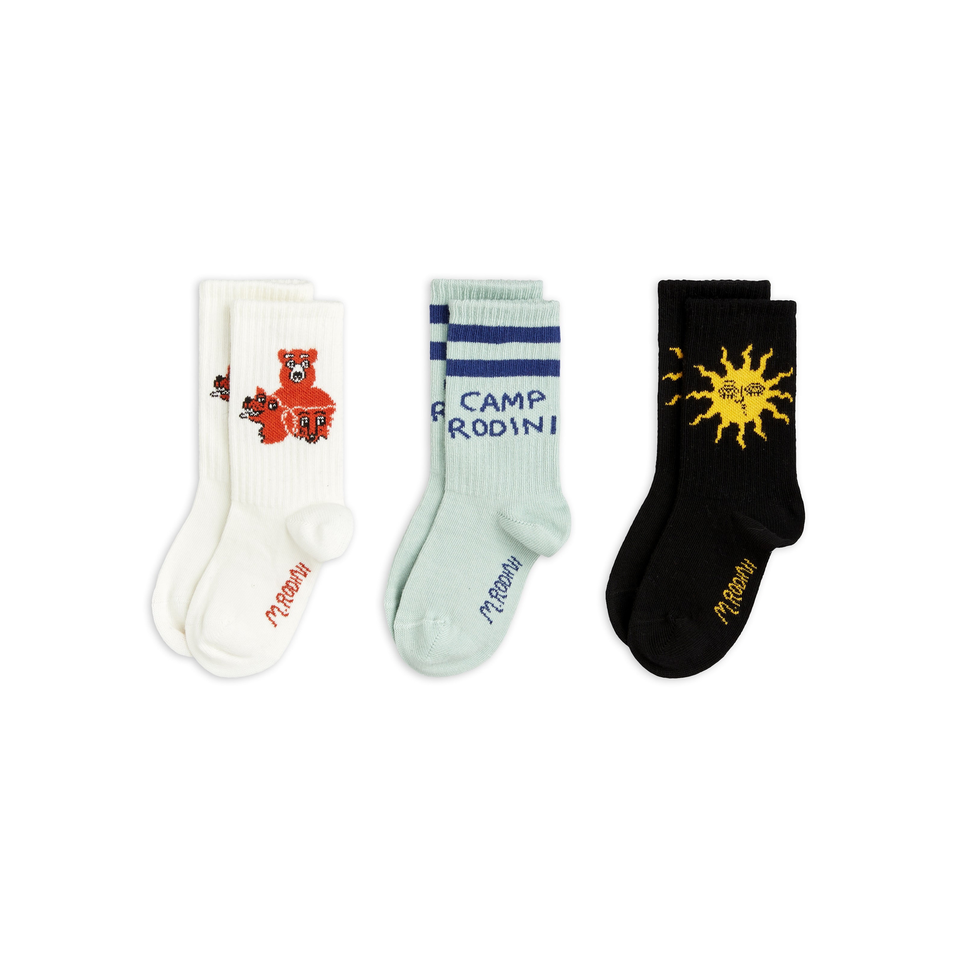 GOTS Camp Rodini 3-Pack Socks Multi