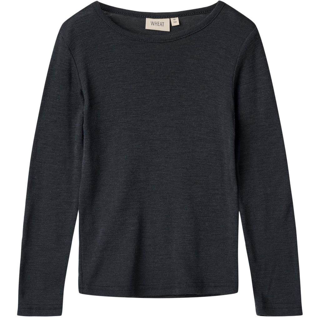 울 티셔츠 L/S 알피 네이비