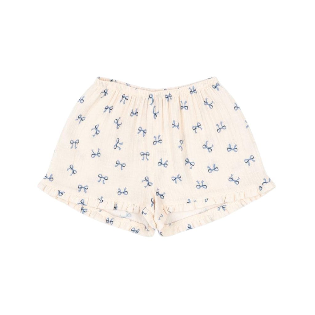 GOTS Coco Shorts Bow Bleu