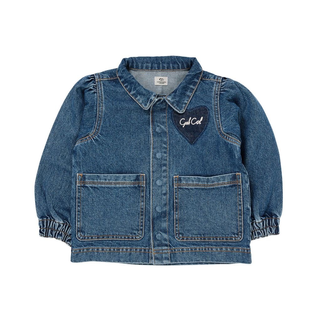 Hearts Ekologisk Denimjacka Indigo Blue Washed
