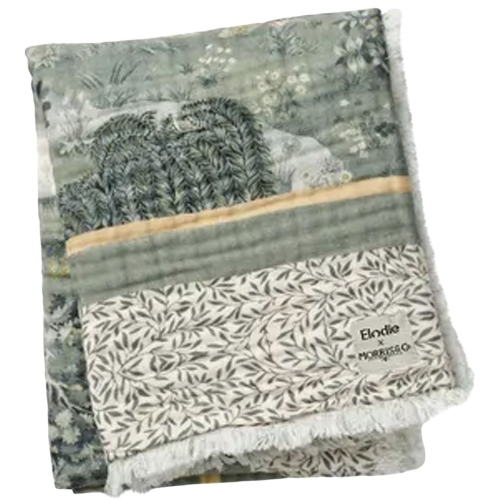 Elodie x William Morris Mönstrad Filt Owl & Willow