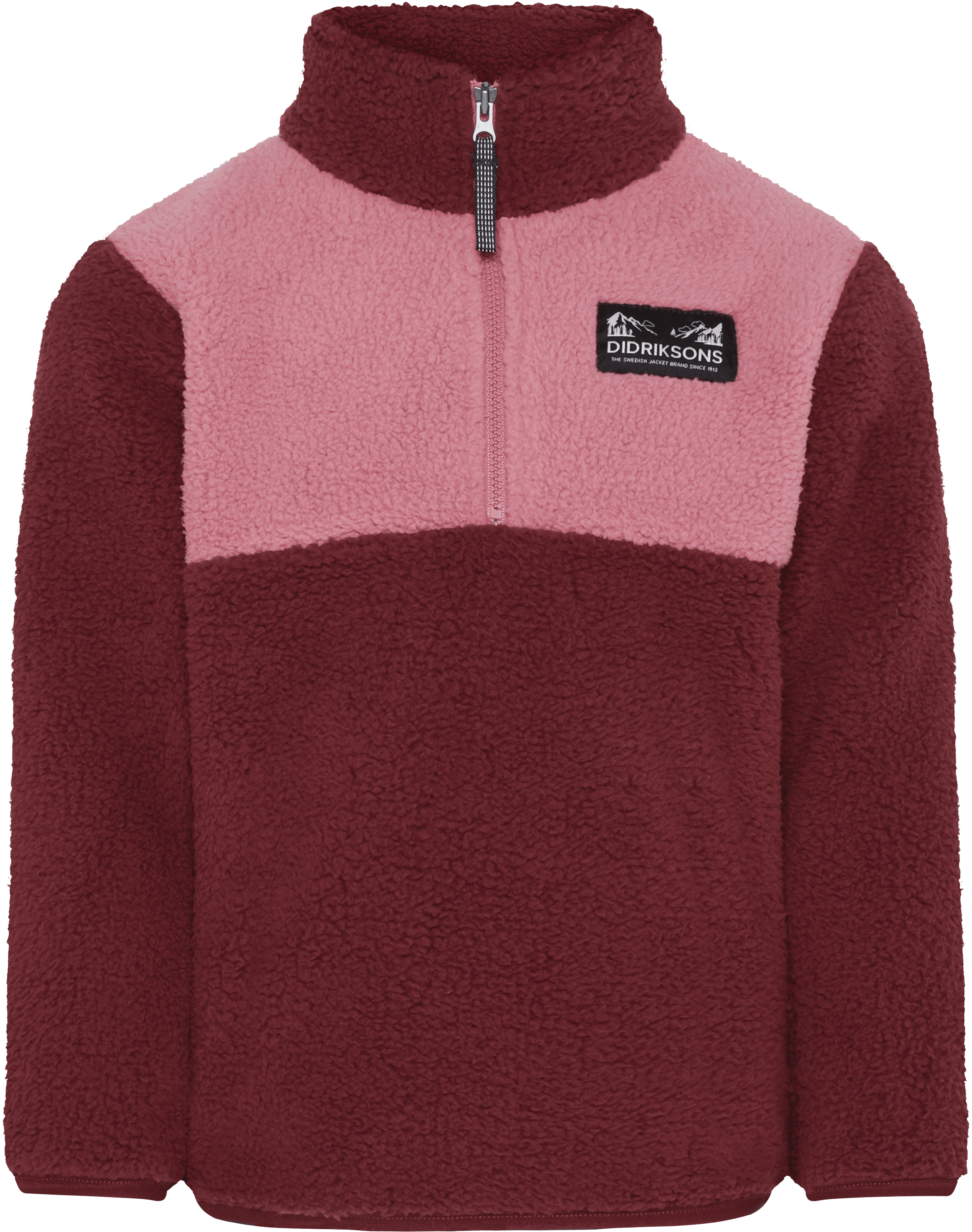 Gosig Kids Genser Med Halv Glidelås Anemon Red