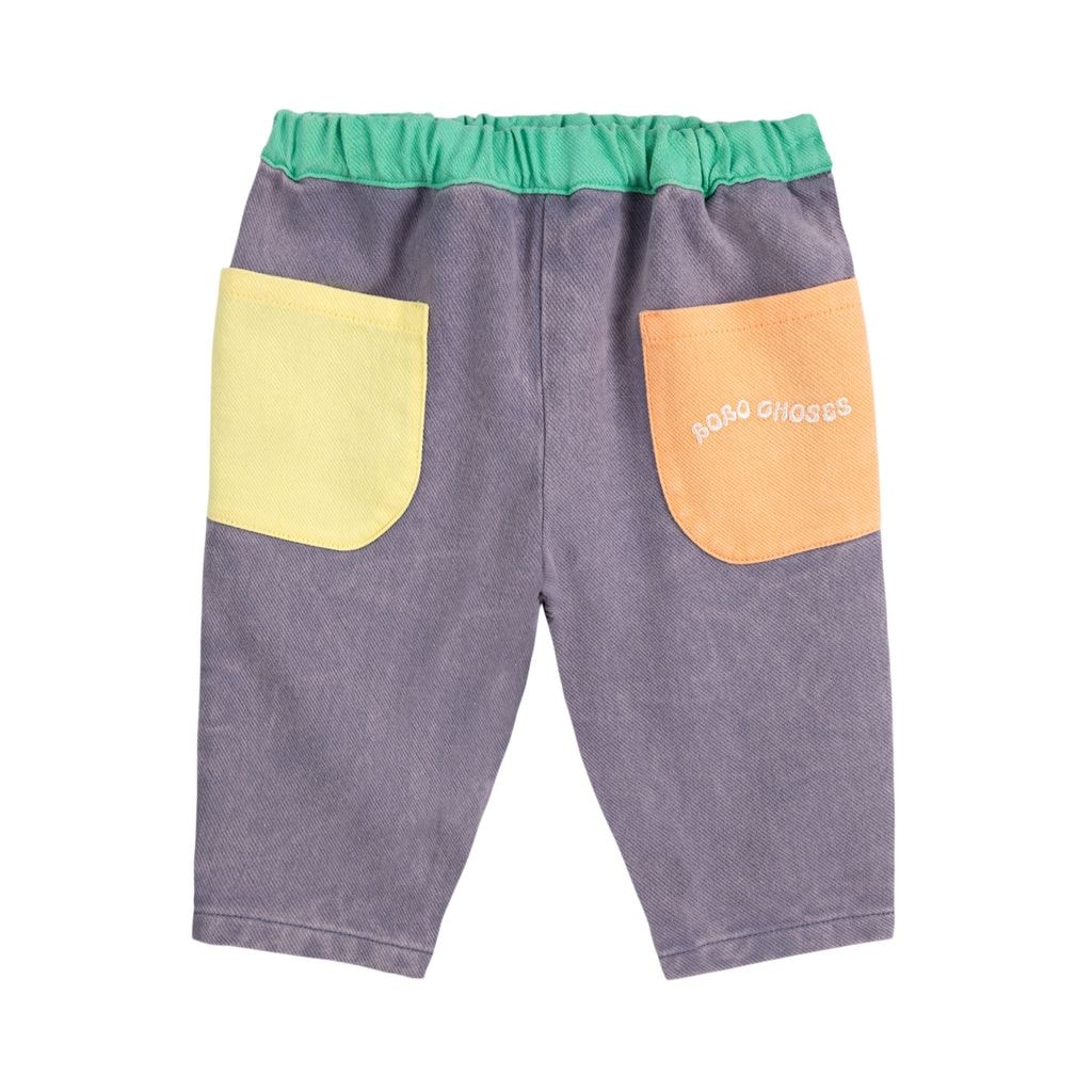 Color Block Woven Pants Multicolor