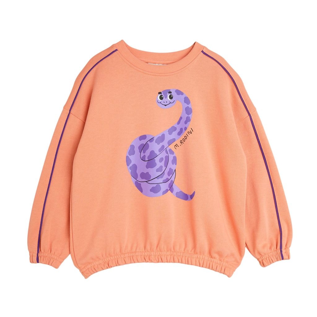 Snake Print Sweatshirt Pink
