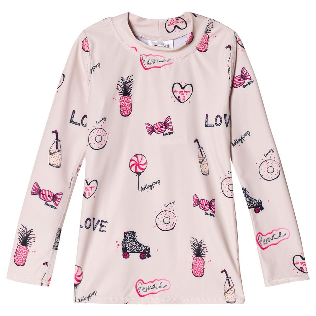 Astin Rash Guard Rose Cloud Candy