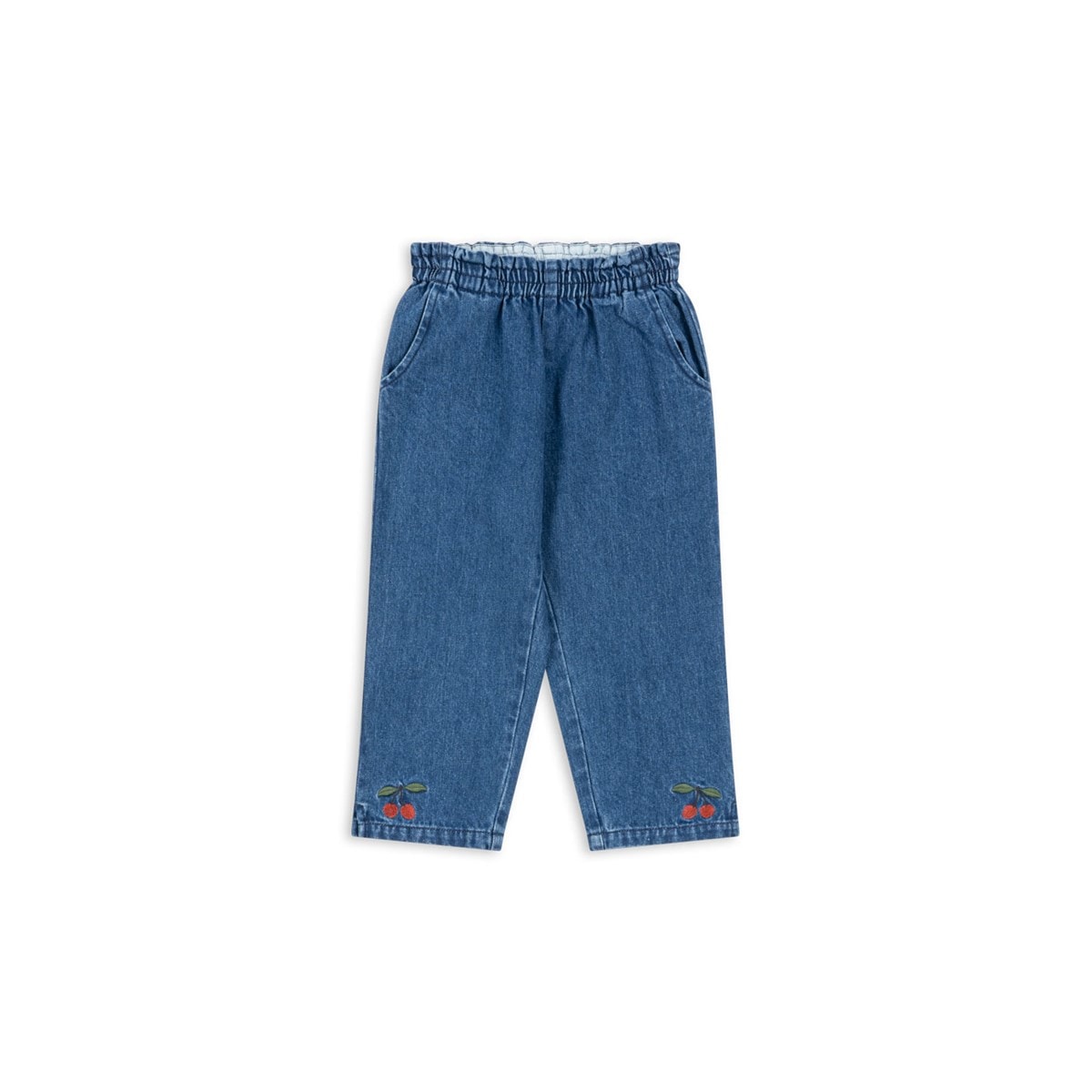 GOTS Magot Byxa Med Volang Denim Blue