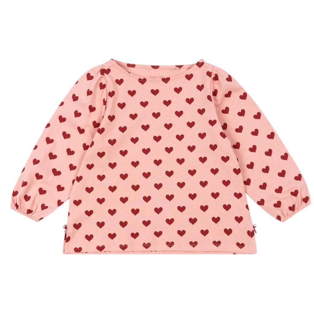 GOTS Drey Slit Långärmad Topp Amour Rouge