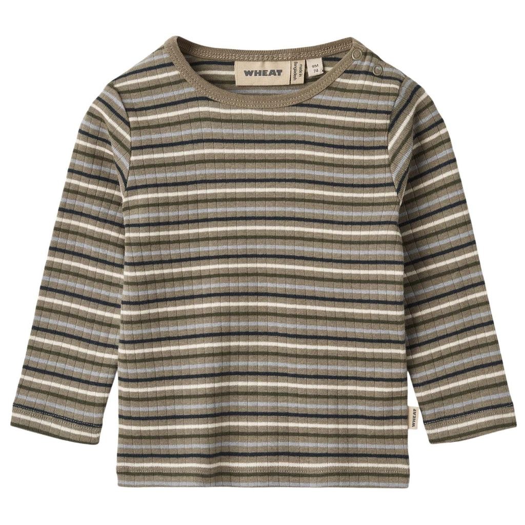 Langærmet T-shirt Stig Multi Stripe