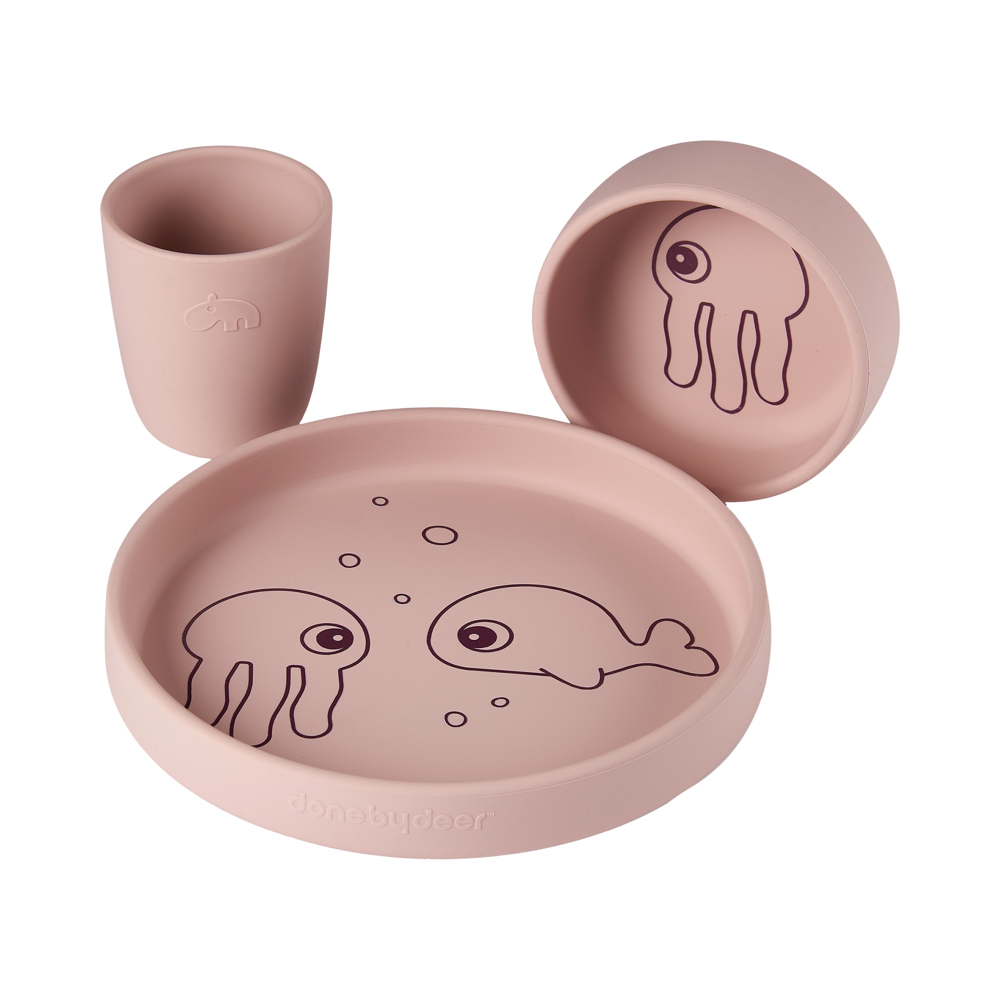 Sea Friends Middagsset I Silikon Powder 