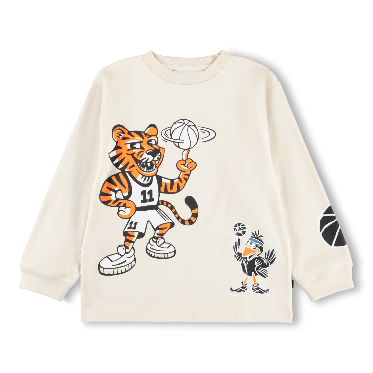 GOTS Rube Langærmet T-shirt Basket Mascots 
