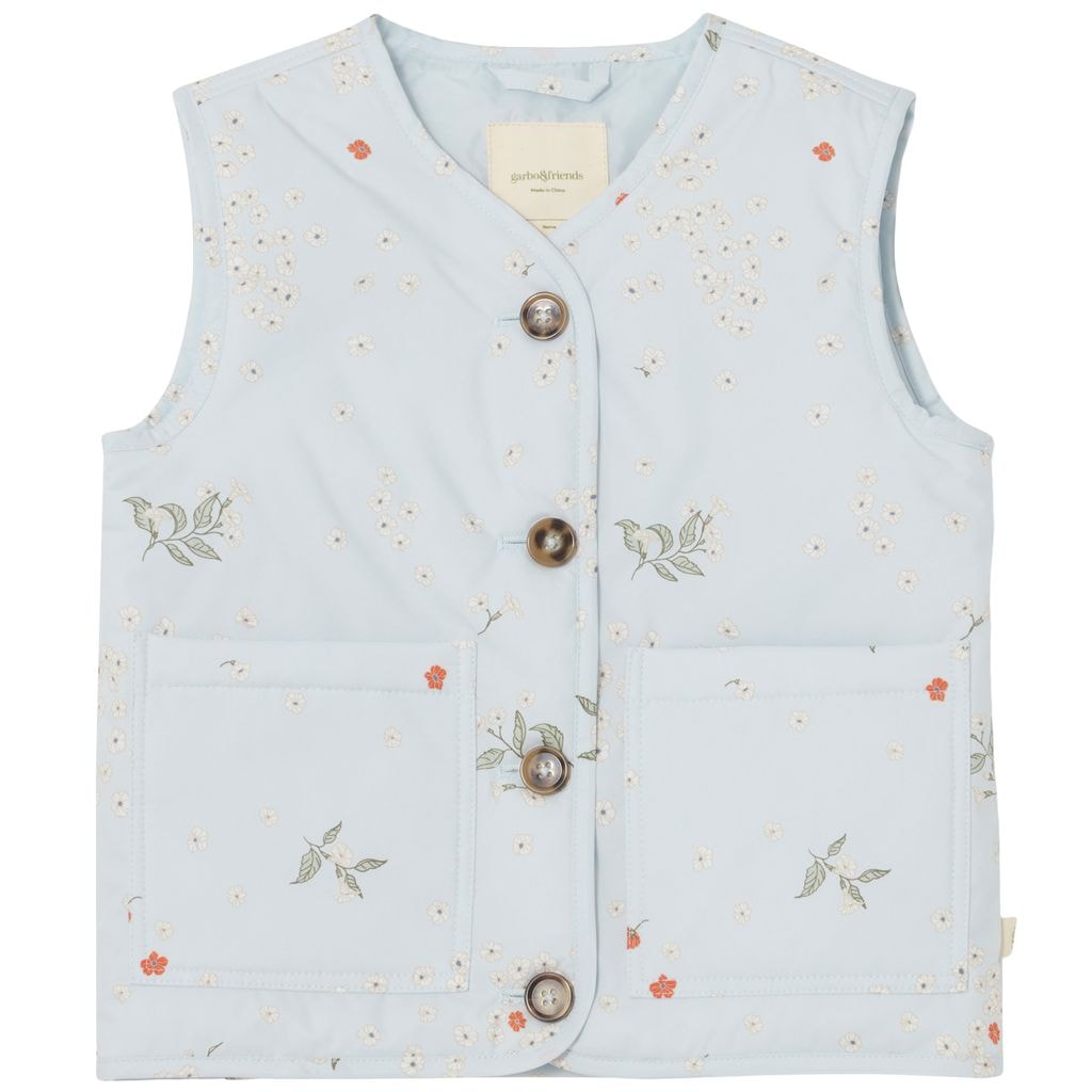 Floral Lightly Padded Vest Isla
